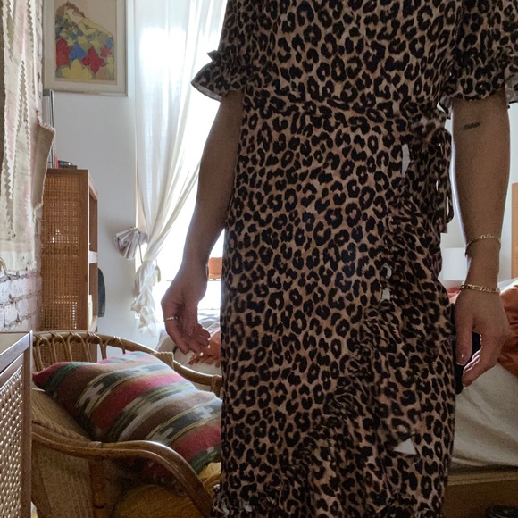 LIKELY Animal Print Leopard Wrap Dress - Picture 14 of 14